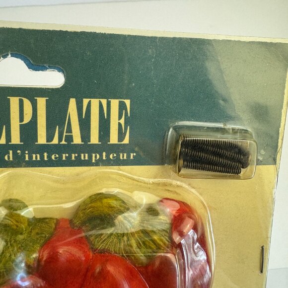 Vtg 2000 Figi Red Chili Double Wall Light Switch Wall Plate Heavy w Screws READ - Picture 7 of 10